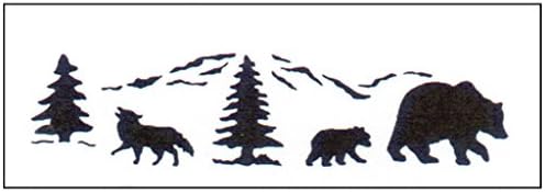 Quilting Creations Intll STSW.7076 StenSource Painting Stencil Wildlife Border