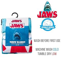 Silver Buffalo Jaws Movie Poster 45" x 60" Fleece