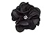 Ruby Satin Flower Hair Clip By Funny Girl Designs (Black)