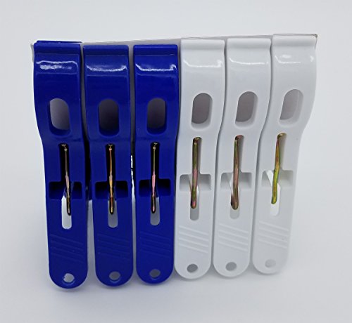 1 X Jumbo Plastic Clothespins 6 Pack