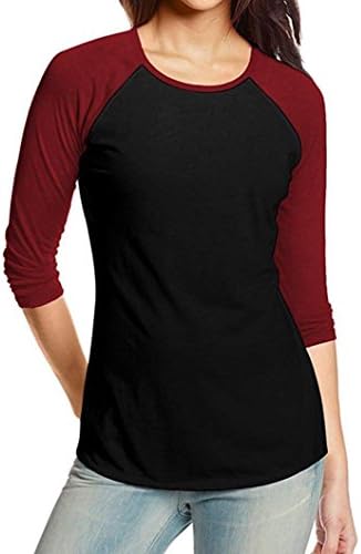 Orangeskycn Woman Leotard Blouse Baseball T-Shirts Comfy Dressy Casual Tops