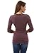 PattyBoutik Mama Cowl Neck Drop Shoulder Maternity Top (Heather Dark Amaranth M)