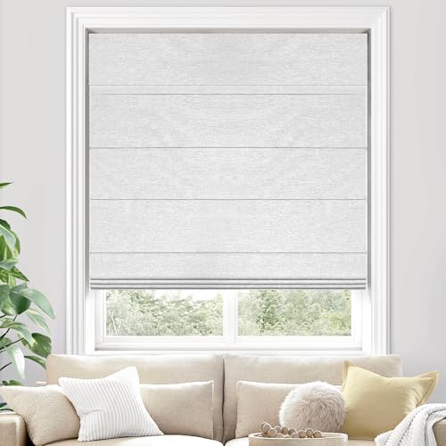UNISHADES 100% Blackout Cordless Roman Shades for Indoor Windows & French Doors, 20 3/4" W × 60" H - Blackout - Grey at Amazon