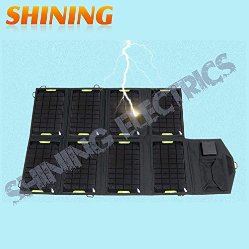 Fastener & Clip 28W 18V Folding Foldable Solar Panel Sun Charger Bag, 5V & 18V Double Output Solar Mobile 12V Battery MP3/4 Camera PDA Charger