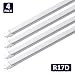 Barrina T8 T10 T12 LED Light Tube, 8ft, R17d, HO, 44W (100W Equivalent), 6500K, 4500 Lumens, R17D Base, Frosted Cover, Dual-Ended Power, Fluorescent Light Bulbs Replacement