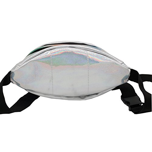 Fanny Packs for Women Holographic Waist Bag for Party Traveling Outdoor Sports