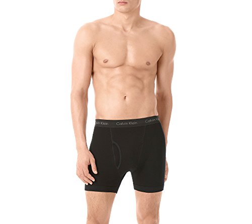 Calvin Klein Men's Underwear Cotton Classics Boxer Briefs (Pack of 3), Oriole/Stony/Lakefront/Multi, Small