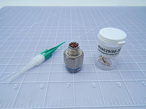 Deutsch D38999/26FA35PN, M39029/58-360 Circular MIL Spec Connector DTS 6C 6#22D PIN PL UG w/Circular MIL Spec Contacts Cont SZ 22D QPL PIN T107292