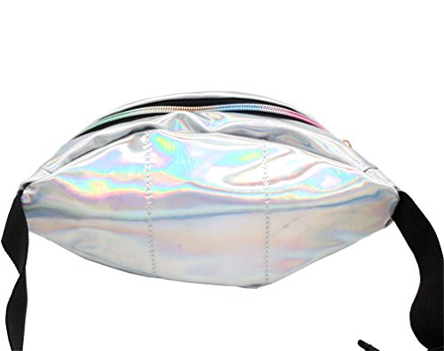 Fanny Packs for Women Holographic Waist Bag for Party Traveling Outdoor Sports - Thumbnail 4