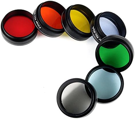 7PCS 1.25" Eyepiece Filter Planetary&amp;Moon Filters Kit for All 31.7mm Telescope