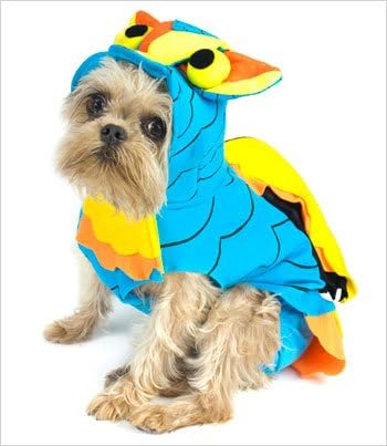 Colorful Owl Costume for Dogs - Size 3 (10.75" x 14" - 16" g)