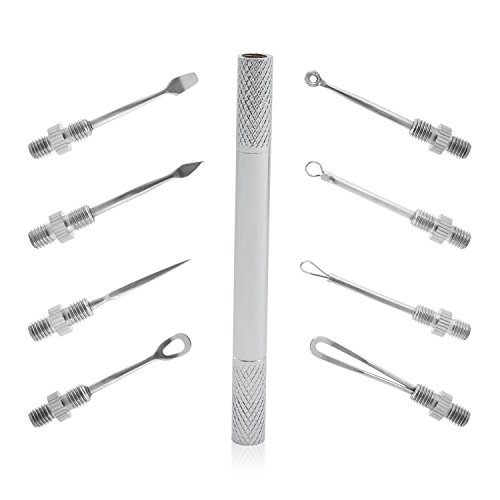 Xcellent Global Professional Acne and Blackhead Remover Cleaner Comedones Extractor Skin Care 8 Piece Kit With 1 Detachable Rod BT027