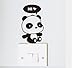 uhoMEy Panda Switch Sticker Wall Decor