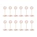 Artliving 12pcs Place Card Holder Memo Holder Clip Photo Holder Table Number Holder Round Shape Rose Gold