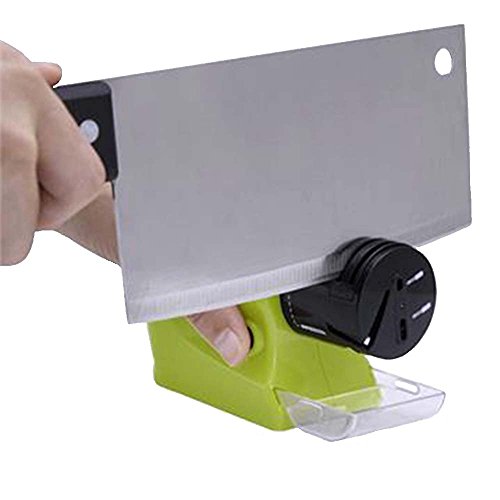 Cordless Knife Sharpener Motorized Tools & Blade New Multifunction Electric Home Kitchen Tool Can Be Use for Different Safely and Easily Sharpen household more Sharpening Stone Grinding Polished Green