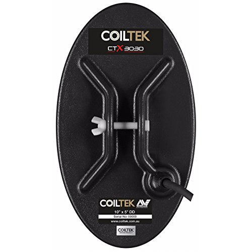 Coiltek 10" x 5" Search Coil for Minelab CTX 3030 with Coil Cover and Nut n Bolt