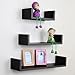 Corneria Home Wall 3 Sets Nesting U Floating Shelves Shelf