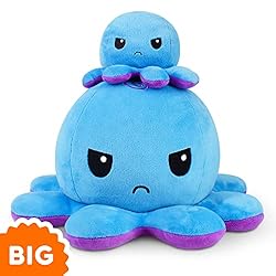 TeeTurtle - Original Reversible Big Octopus Plushie