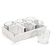 Hosley Set of 24 Heavy Clear Chunky Glass Tea Light LED Votive Candle Holders 2.4 Inch High. Ideal for Weddings Parties Spa Aromatherapy Bridal Setting Reiki Meditation O9