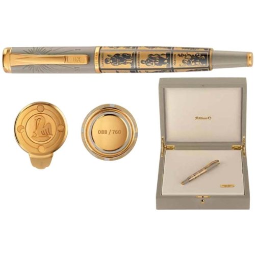 Pelikan Calculation Of Times Limited Edition Gold Fountain Pen-Fine