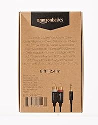 Amazon Basics 3.5 Aux to 2 x RCA Adapters, Audio