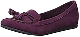 crocs Women's Lina Suede Slip-On Loafer, Plum, 9 M US