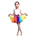UOMNY Girls Layered Rainbow Ribbon Tutu Skirt Dance Dress Tutus for Girls 3-5 Years Old