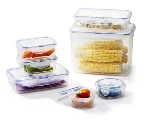 Lock n Lock Food Container with Drain Grate, Water Tight Lid HPL842, 4.1-cup / 1L