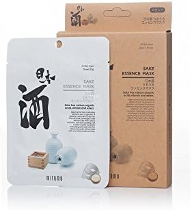 MITOMO Uruuru Face Sheet Mask High Quality. Made in Japan. Pack of 4 (25g x 4) (Sake)