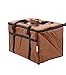 Insulated Food Delivery Bag - Pizza Delivery Bag - Pan Carrier - Brown Colour