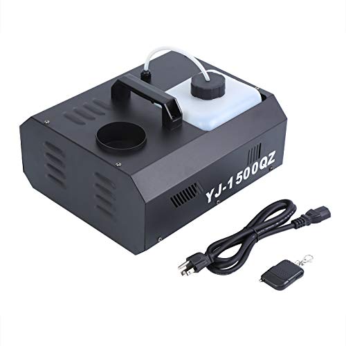 Ridgeyard Vertical Smoker Stage 1500W Fog Machine Up Spray DMX Fogger with Wireless Remote Control for DJ Club Disco Party Theatre Nightclub Stage Effecting (0.53 gal / 2000ml Tank Capacity)