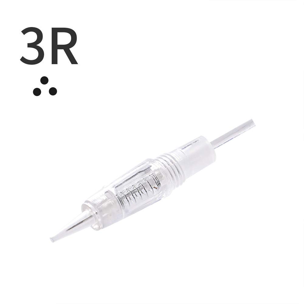Permanent Makeup Needles Eyebrow Needles Makeup Tattoo Needles 3R Permanent Makeup Pen Needle Cartridge for Eyeliner 10 Pcs/Set(EN51-3R)