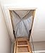 Duck Brand Stairway Attic Cover, Energy Saving Attic Insulation Cover Fits Openings up to 25.5 Inches by 54 Inches for Year-Round Weatherization, Black, 286209