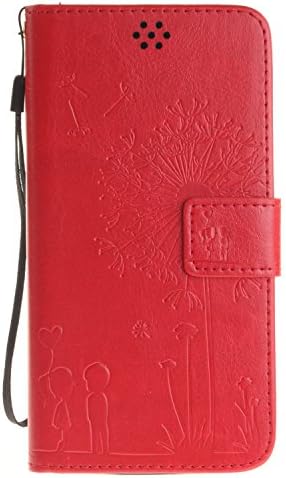 Lenvov A7010 Case Cover, Solid Color PU Leather Case Dandelion Lover Embossing Case Wallet Stand Case for Lenvov A7010 ( Color : 2 , Size : A7010 )