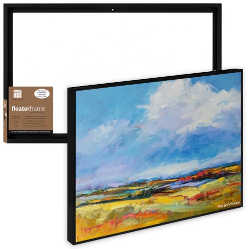 Ampersand Art Supply Floaterframe Readymade Frame for Flat and 7/8" Deep Wood P…