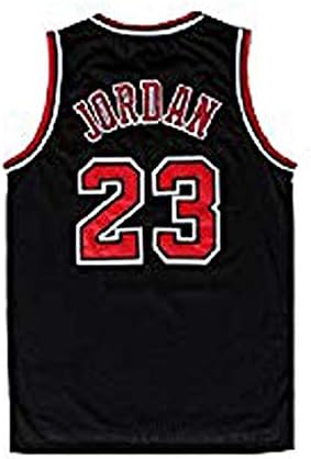 IGAOKER Mens #23 Basketball Jerseys Sports Jersey Retro Athletics Jersey Black