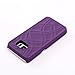 Galaxy S7 Edge case,W7ETBEN Hidden Back Mirror Wallet Case with Stand Feature and Card Holder for Samsung Galaxy S7 Edge G9350 (Purple)