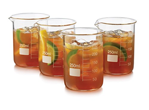 Libbey 4 piece beaker set, clear