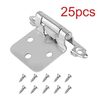 Bisagras de níquel satinado Belovedkai con cierre automático, bisagras