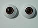 26mm Pair of Realistic Life Size Acrylic Half Round Hollow Back Eyes for Halloween PROPS, MASKS, DOLLS or Bears FB01