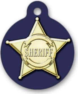 Sheriff Badge Full-Color Personalized Custom Key Chain