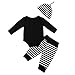 Little Brother Big Sister Toddler Baby Boy Girl Long Sleeve Matching Clothes Romper T-Shirt Tops Dress Outfits, Stripe Pants and Hat for Baby Boy Only (0-6 Months, Little Brother Sets)