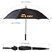 Golf Umbrella Large 48 Inches For All Purposes - Automatic Opening. Fiberglass Frame. Vented Double Canopy. Reflective Velcro Straps - Wind and Rain Resistant - Handy Shoulder Carrying Bag - Black