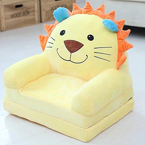 Children's Sofa Backrest Chair Stuffed Plush Toy Kids Toys Baby Learning Chair Infant Foldable Seat Feeding Chair for Teens/Toddlers/Baby