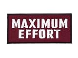 Hook Maximum Effort Motivational Morale Gear Rucking Tactical Deadpool Patch
