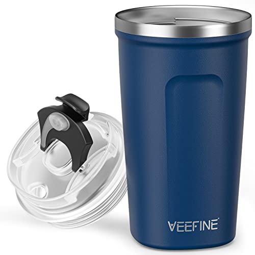 VeeFine Travel Coffee Mug 12oz Dishwasher Safe Coffee Travel Mug Flip