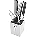 OLizee Professional Acylic Salon Scissors Holder Box Hairdressing Combs Clips Organizer Rack for Hair Stylist(White)