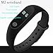 ONDY M2 IP67 Smart Bracelet Bluetooth Synchronous Motion Meter Step Bracelet Gift Custom Cycling Heart Rate Monitors Bluetooth Bracelet Fitness Tracker Watch,Calorie Counter Watch, GPS Band