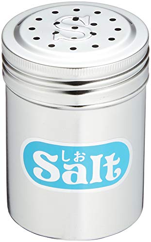 遠藤商事 業務用 調味缶 小 (アクリル蓋付) S缶 (しお) 18-8ステンレス・ポリプロピレン 日本製 BTY02002