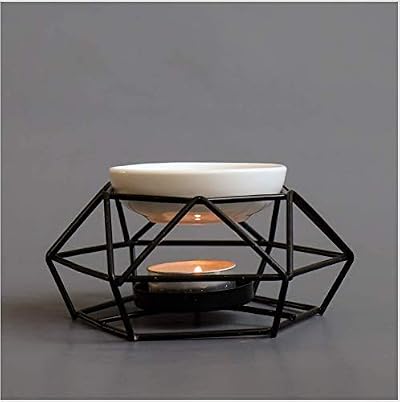 ANNIUP Aromatic Oil Burner Geometric Ceramic Essential Oil Warmer Holder